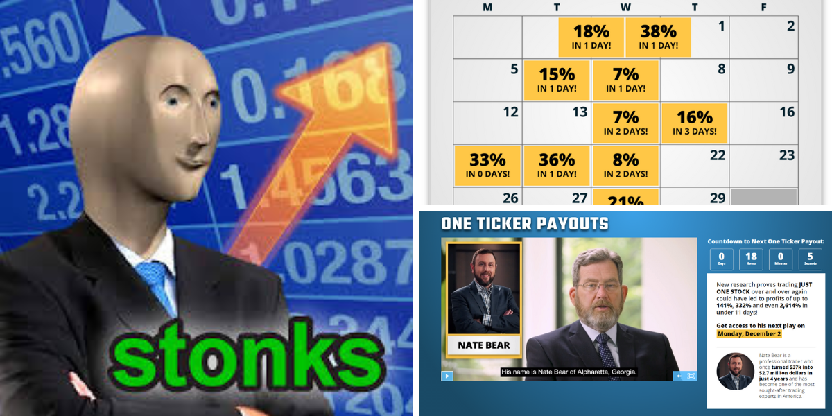 Are Nate Bear’s “One Ticker Payouts” Legit